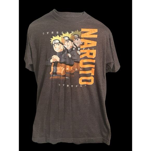 Naruto Shippuden Youth Shirt Extra Large Ripple Junction Gray Short Sleeve - Picture 1 of 6